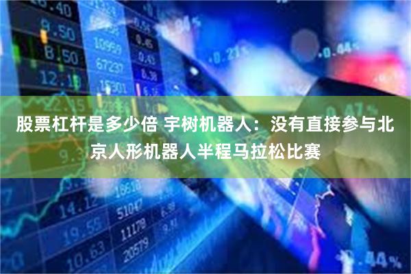 股票杠杆是多少倍 宇树机器人：没有直接参与北京人形机器人半程马拉松比赛
